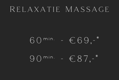 Chakramas Relaxation Massage and Hot Stone Massage Business card and prices per minute image website